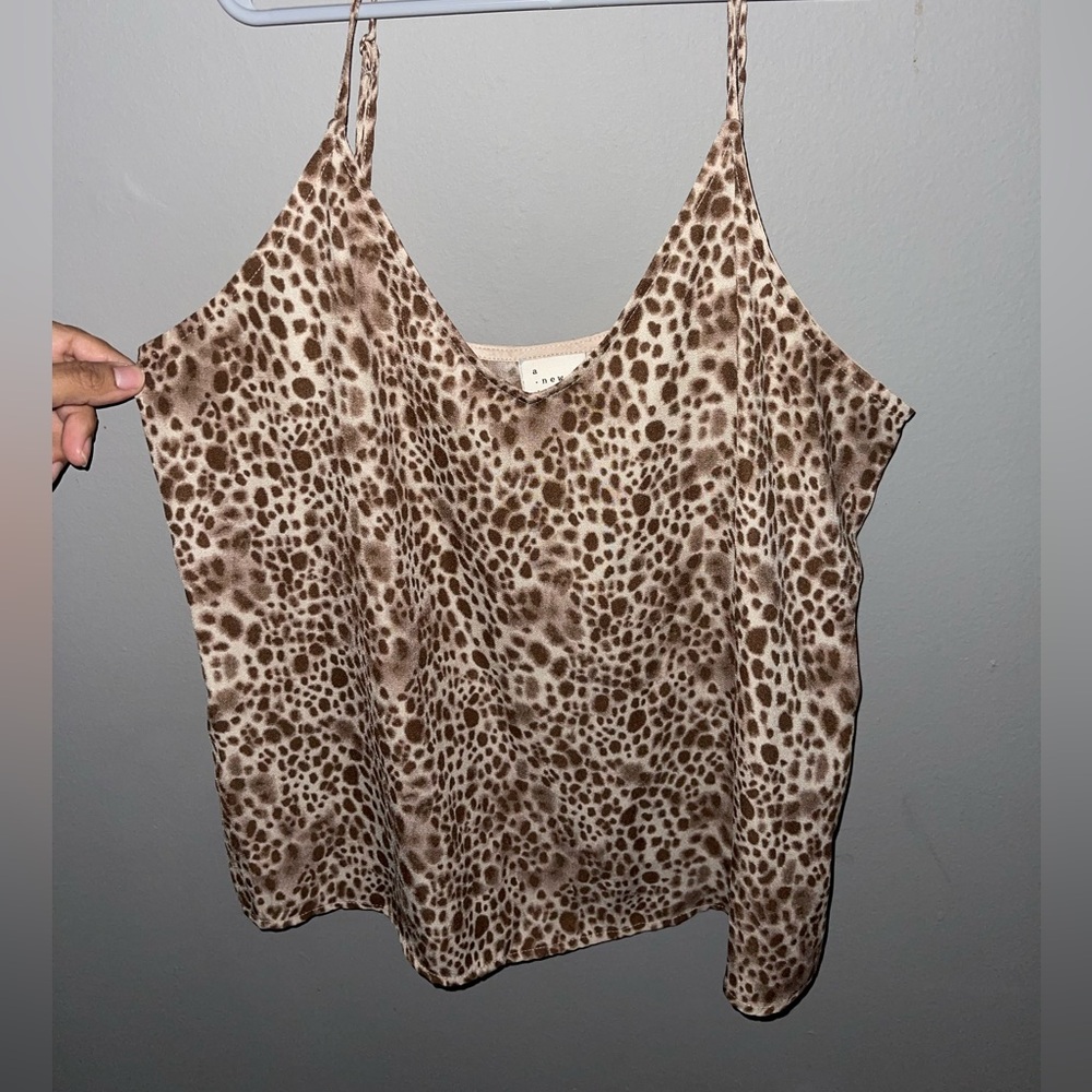 A NEW DAY CHEETAH PRINT TANK TOP